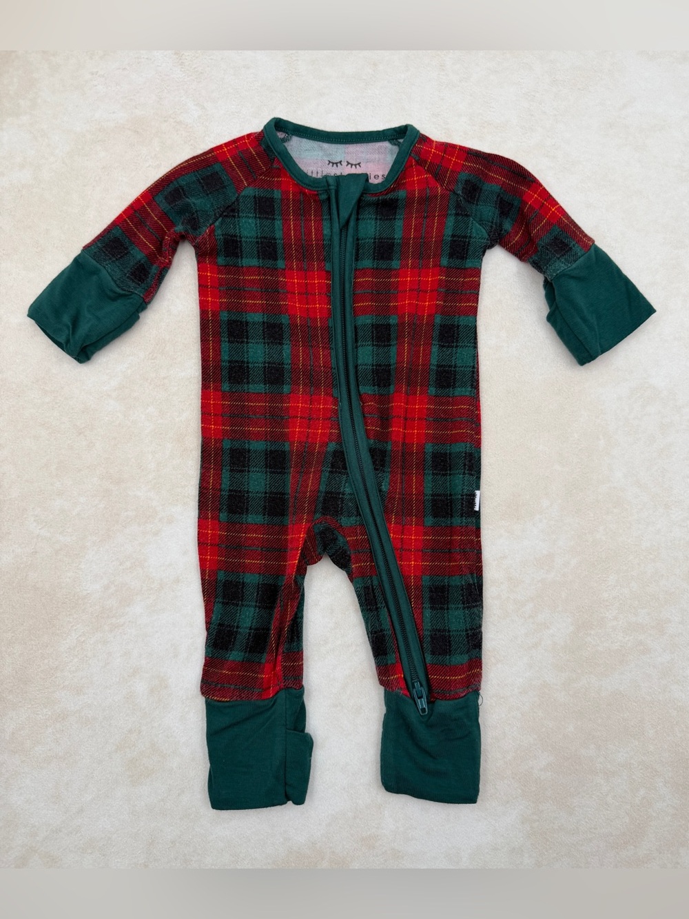 Little Sleepies Holiday Plaid Zippy
